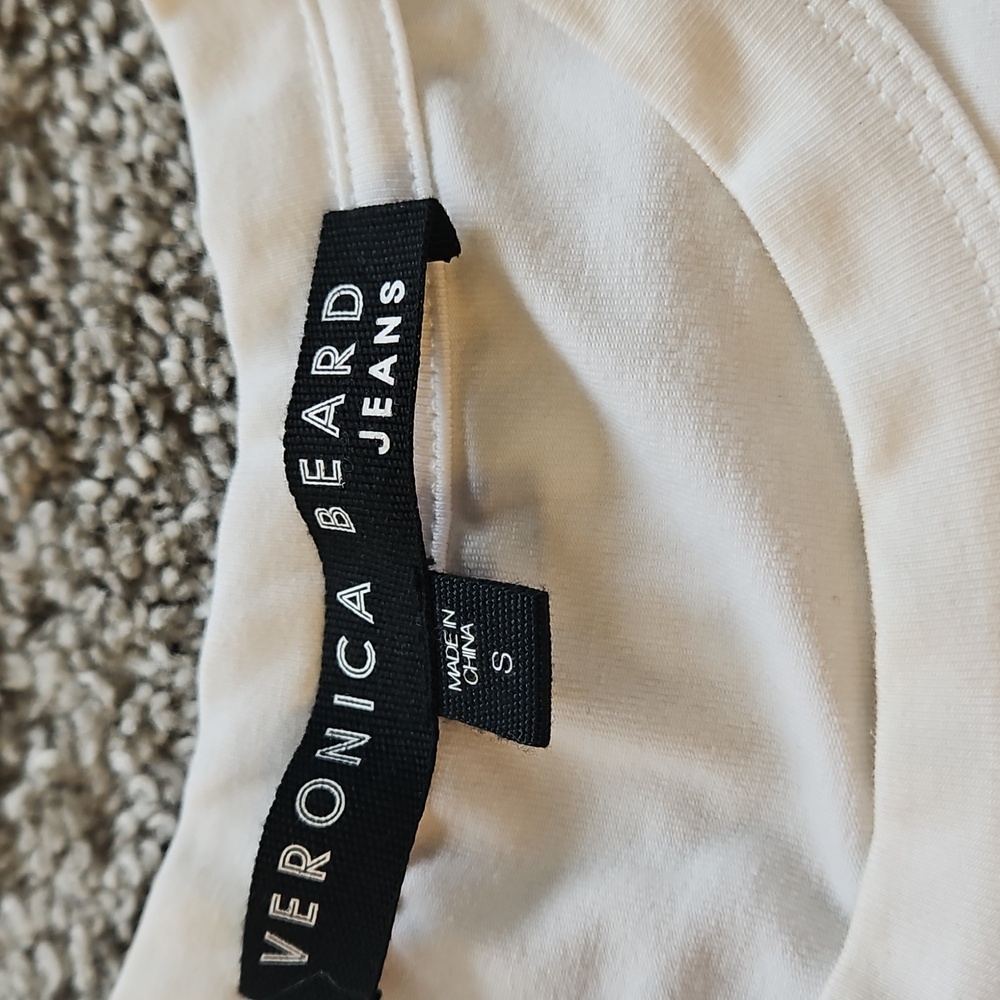 Nwt Veronica Beard White Eyelet Sleeve Mini Dress S - Picture 7 of 9